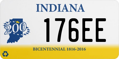 IN license plate 176EE
