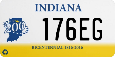 IN license plate 176EG