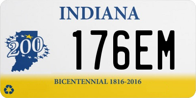 IN license plate 176EM