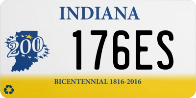 IN license plate 176ES