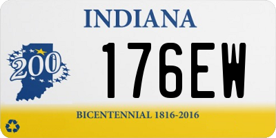IN license plate 176EW