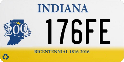 IN license plate 176FE