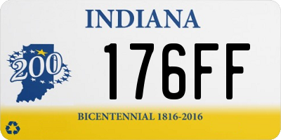 IN license plate 176FF