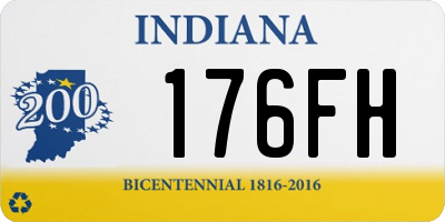 IN license plate 176FH