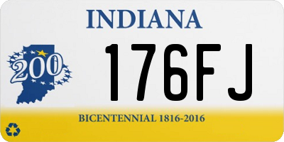 IN license plate 176FJ