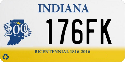 IN license plate 176FK