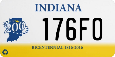 IN license plate 176FO