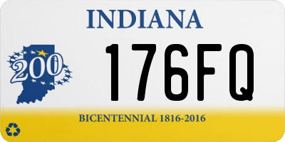 IN license plate 176FQ