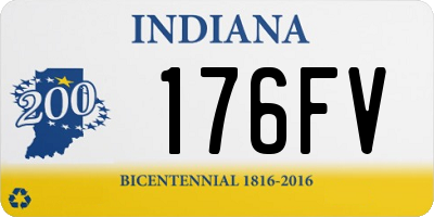 IN license plate 176FV