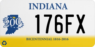IN license plate 176FX