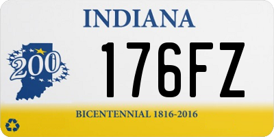 IN license plate 176FZ