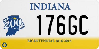 IN license plate 176GC