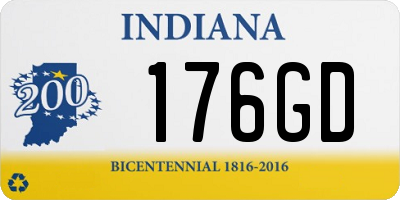 IN license plate 176GD