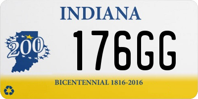 IN license plate 176GG