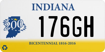 IN license plate 176GH