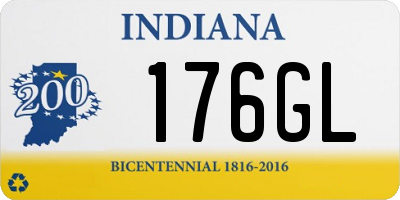 IN license plate 176GL