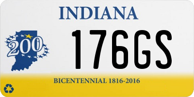 IN license plate 176GS