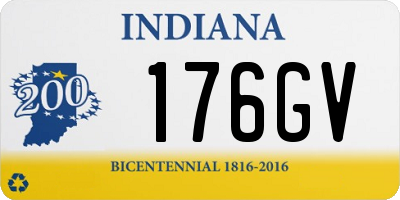 IN license plate 176GV