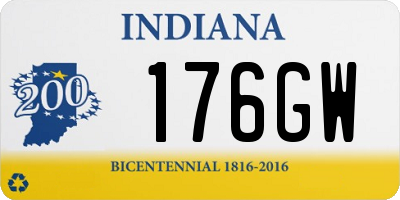 IN license plate 176GW