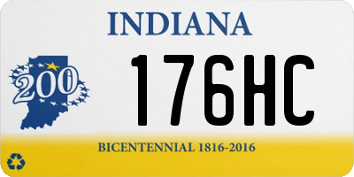 IN license plate 176HC