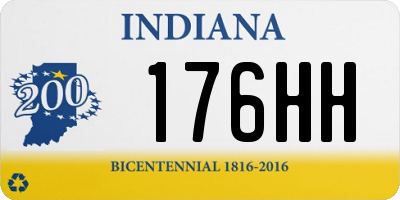 IN license plate 176HH