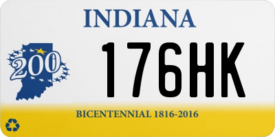 IN license plate 176HK