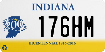 IN license plate 176HM