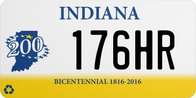 IN license plate 176HR