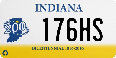 IN license plate 176HS