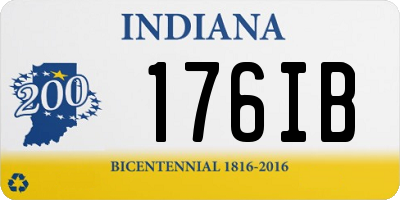 IN license plate 176IB