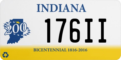 IN license plate 176II