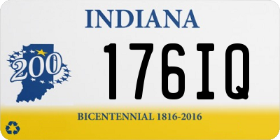 IN license plate 176IQ