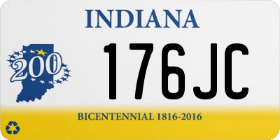 IN license plate 176JC