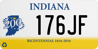 IN license plate 176JF