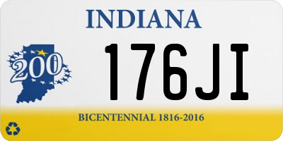 IN license plate 176JI