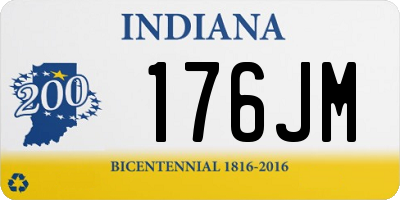 IN license plate 176JM