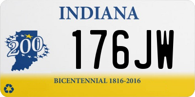 IN license plate 176JW