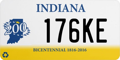 IN license plate 176KE