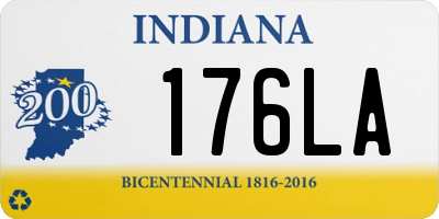 IN license plate 176LA