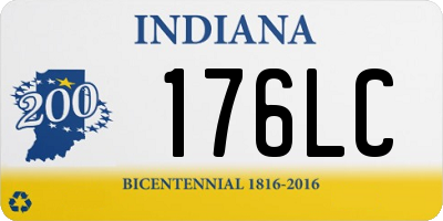 IN license plate 176LC