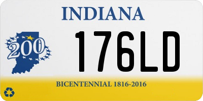 IN license plate 176LD