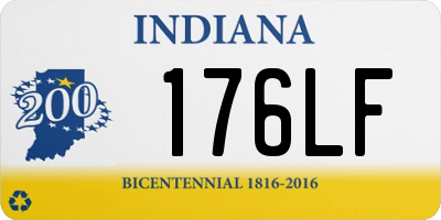 IN license plate 176LF