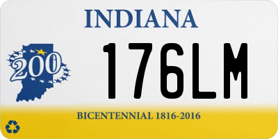 IN license plate 176LM