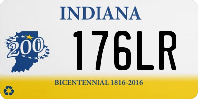IN license plate 176LR