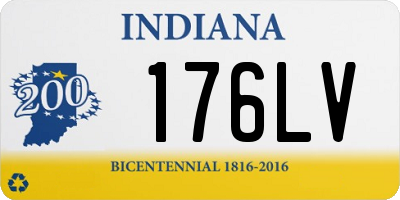 IN license plate 176LV