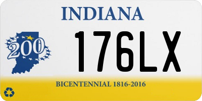 IN license plate 176LX