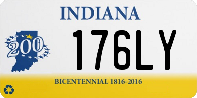IN license plate 176LY