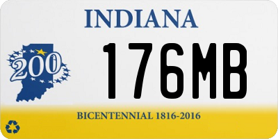 IN license plate 176MB