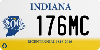 IN license plate 176MC