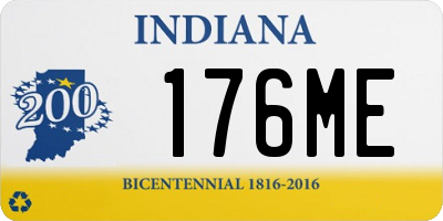 IN license plate 176ME